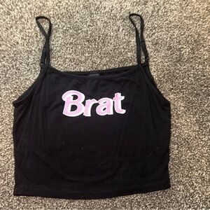 Brat Cropped Super Soft Adjustable Strap Tank Top